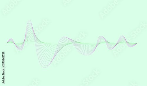 vector waveline illustration design