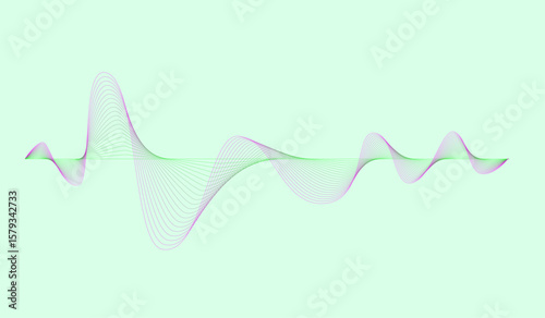 vector waveline illustration design