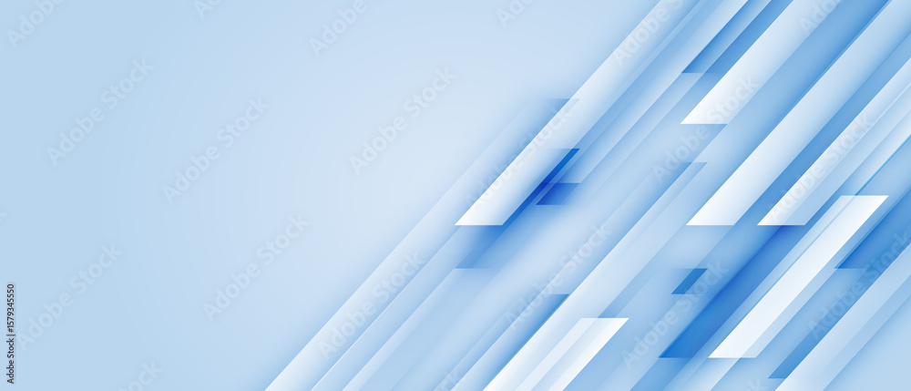 Fototapeta premium Abstract design with blue geometric background