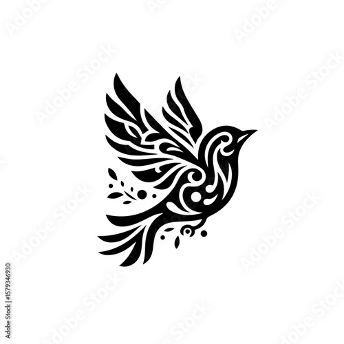 Abstract Black Background Texture Image