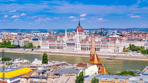 Canvas Print City of Budapest capital of Hungary downtown views