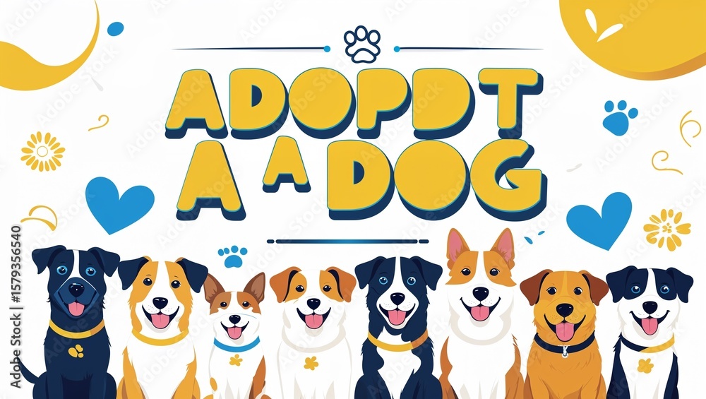 Fototapeta premium adopt dog
