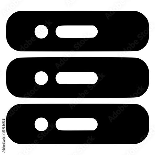Vector icons representing menu options in a simple design