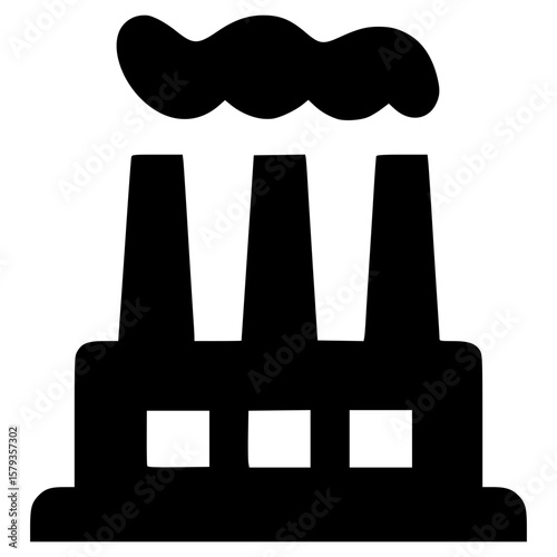 Factory icon symbolizing manufacturing and production