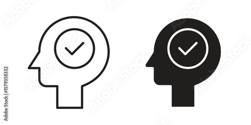 Understand icons in trendy linear style vector. Vector illustration