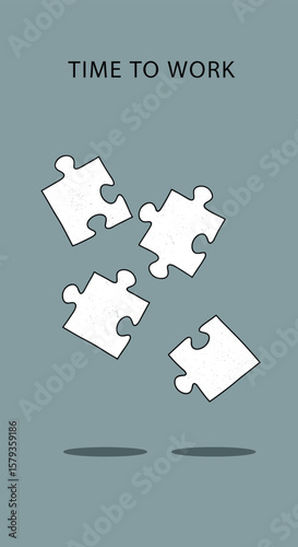 Puzzle pieces coming together for a challenging project idea