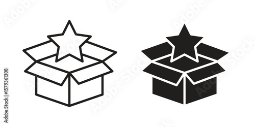 New product icons in trendy linear style vector. Vector illustration