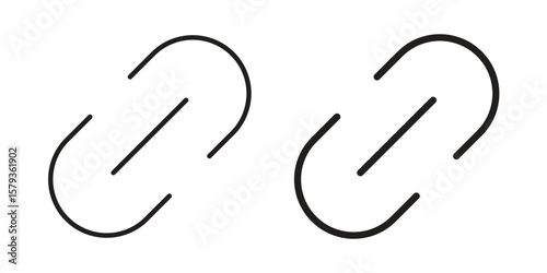 Link icons in trendy linear style vector. Vector illustration