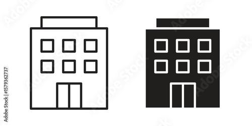hotel icons in trendy linear style vector. Vector illustration