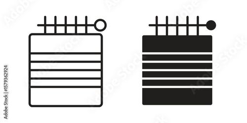 Handloom icons in trendy linear style vector. Vector illustration