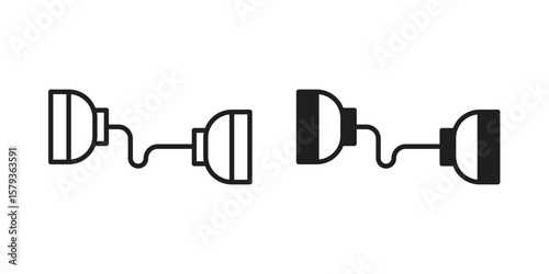 Exercise bands icons in trendy linear style vector. Vector illustration