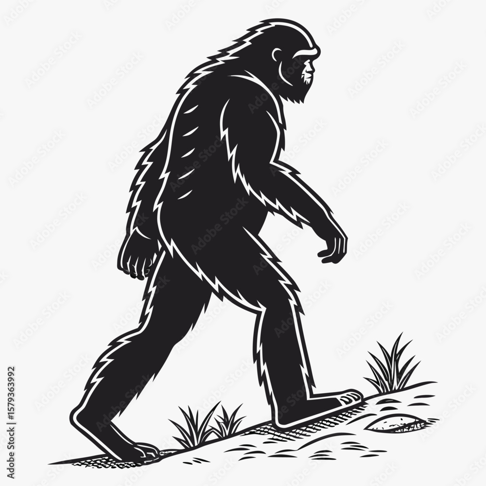 Fototapeta premium gorilla vector set