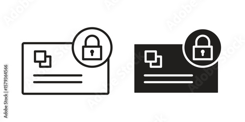 Credit limit icons in trendy linear style vector. Vector illustration