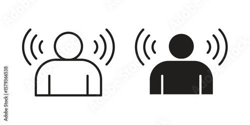 Brand awareness icons in trendy linear style vector. Vector illustration