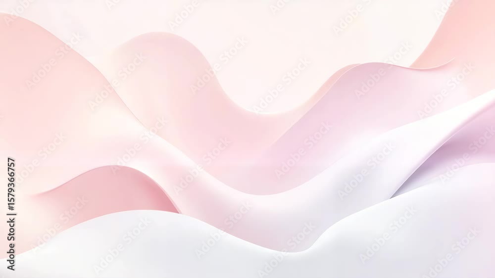 Soft pastel waves in abstract design with flowing textures  