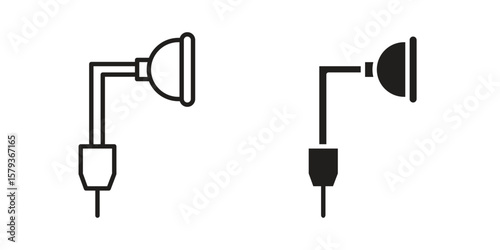 Anesthesia icons in trendy linear style vector. Vector illustration
