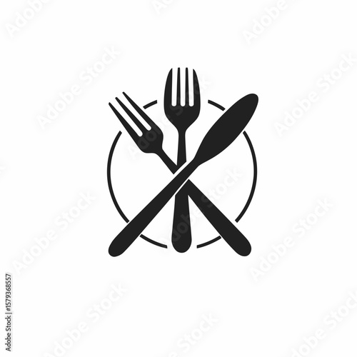 Isolated stainless steel fork, spoon, and knife set, perfect for any kitchen or restaurant table setting