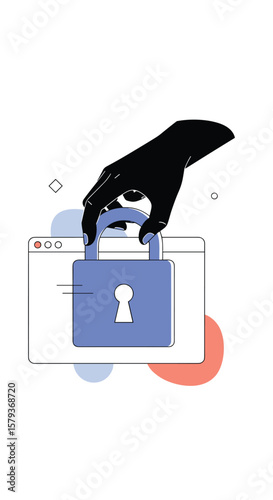 Securing online data with robust digital encryption and protective measures