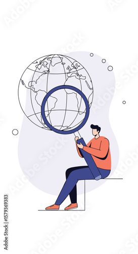 Modern global communication network connecting people worldwide through technology