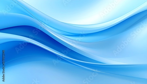 Abstract flowing light blue waves (1)