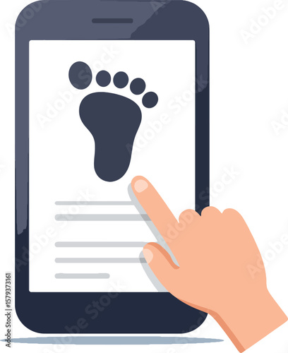 Footprint App Mobile Interface Design
