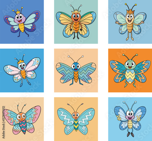 seamless pattern with butterflies