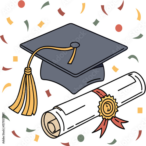 "Graduation celebration vector"