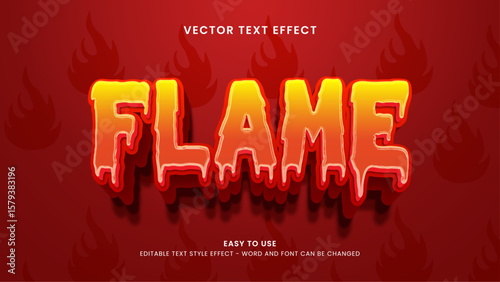 flame editable text effect