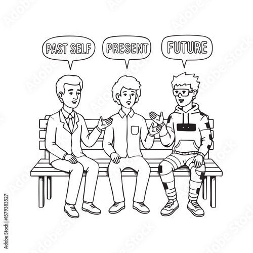 Intergenerational Friendship Robot Human Doodle Art