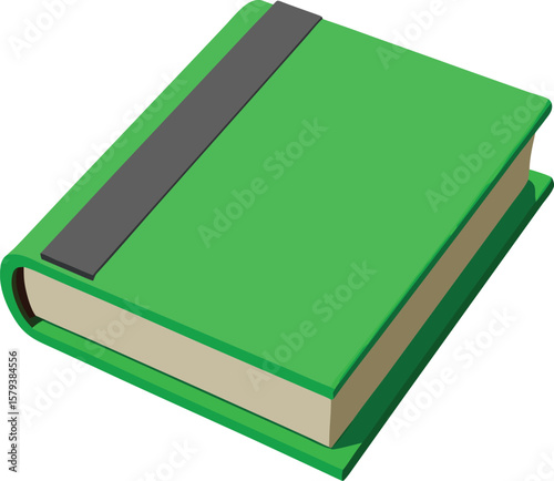 Green Bound book: The cover's fresh green hue beckons the reader, this classic-bound book embodies the enduring appeal of literature and learning. This image encapsulates the spirit of education