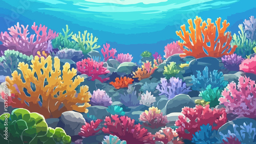 Coral reef illustration