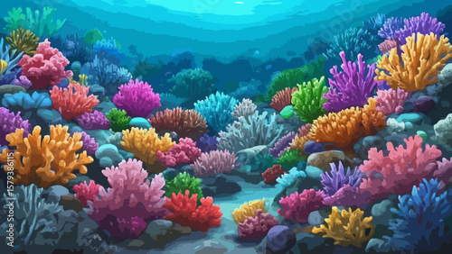 Coral reef illustration