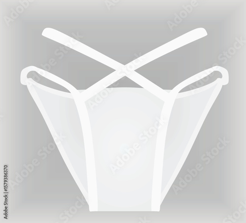 Woman string panties. vector illustration