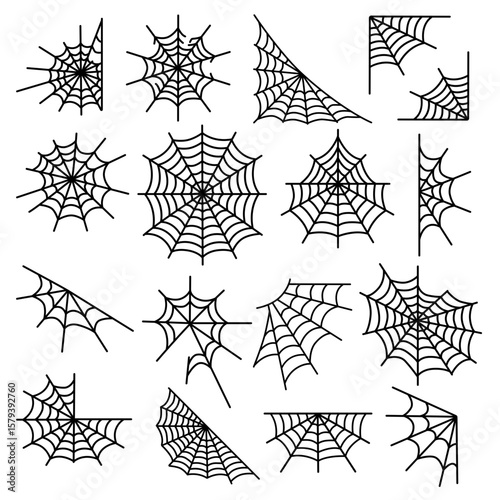Spider Web SVG Bundle – Halloween Spider Silhouette Cut Files for Cricut, October Crafts, and Decor