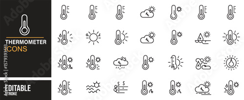 Weather Icons for Temperature Measurement and Forecasting Solutions