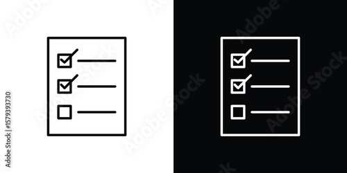 Quota icon in outline and solid vector sign for web
