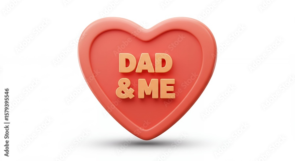 Heart shaped candy dad and me Heart shaped candy dad and me