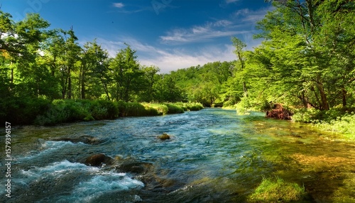 hermon springs river in the summer