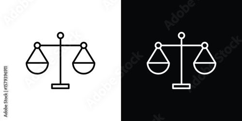 Economies of scale icon in outline and solid vector sign for web