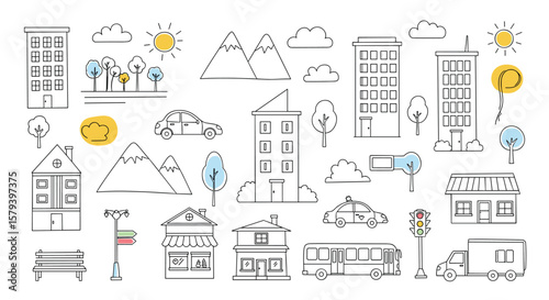Exploring urban landscapes and natural elements a symphony of cityscapes and scenic vistas