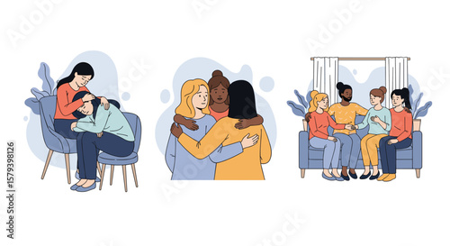 Understanding mental health support and community connection through therapy and group sessions