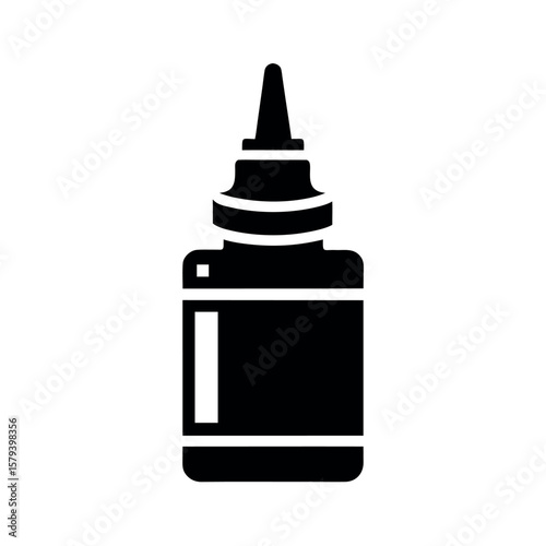 Nasal Spray Outline Vector Icon - Respiratory Treatment and Wellness Materials