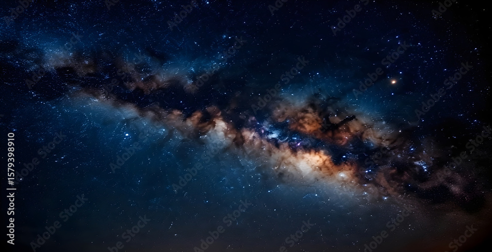Fototapeta premium star light and space background
