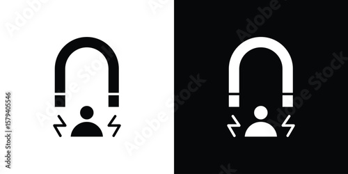 User engagement icon vector glyph pack. Black silhouette icons.