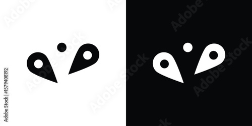 Pinball icon vector glyph pack. Black silhouette icons.