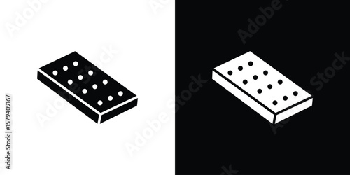 Mattress icon vector glyph pack. Black silhouette icons.