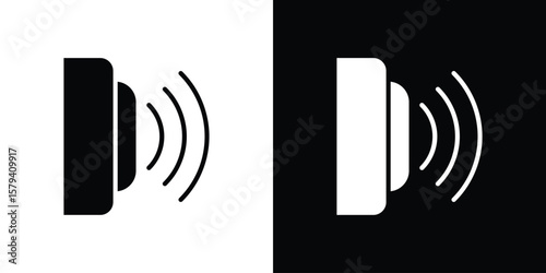 Infrared icon vector glyph pack. Black silhouette icons.