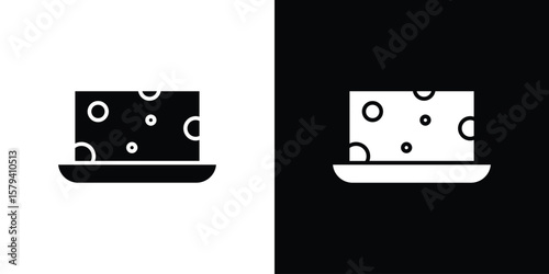 Halva icon vector glyph pack. Black silhouette icons.