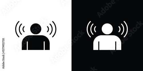 Brand awareness icon vector glyph pack. Black silhouette icons.