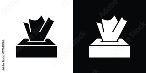 baby wipe icon vector glyph pack. Black silhouette icons.